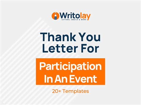 appreciation letter for attending an event